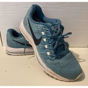 Nike Air Zoom Vomero 12 Glacier Blue White Women 9 Running Shoes 863766-403